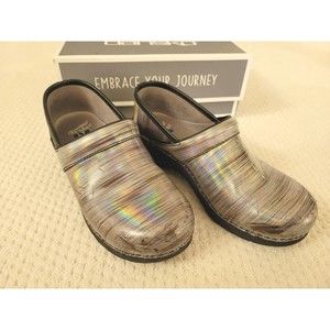 DANSKO LT Pro Prism Metallic Patent Leather Nursing Clog Shoe  39